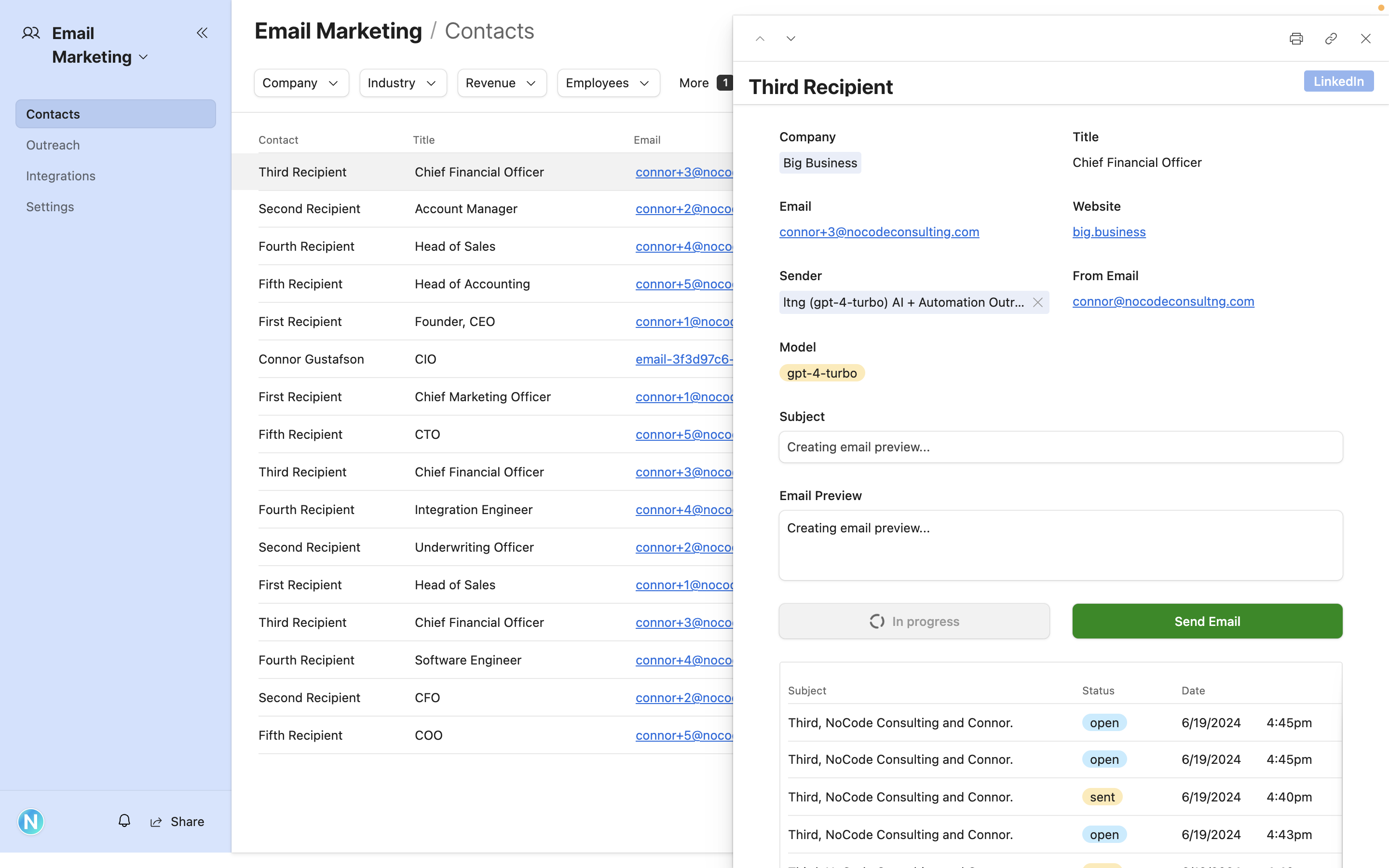 AI Email Marketing Template